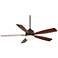 54" Casa Vieja Vanquish Bronze Walnut Oak LED Ceiling Fan