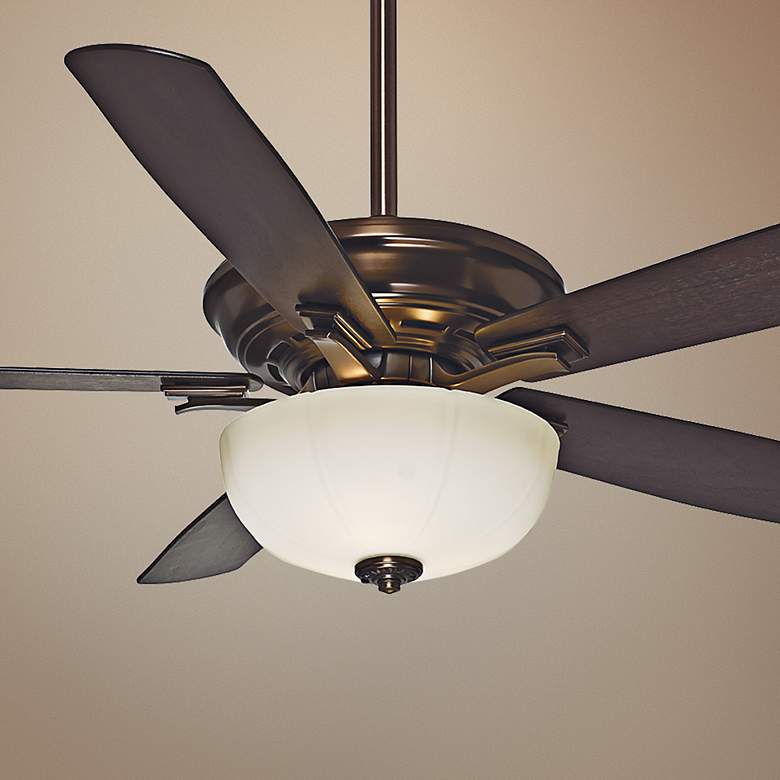 Image 1 54 inch Casablanca Academy Bronze Patina With Light Ceiling Fan