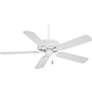 54" Casablanca Ainsworth Cottage White Pull Chain Ceiling Fan