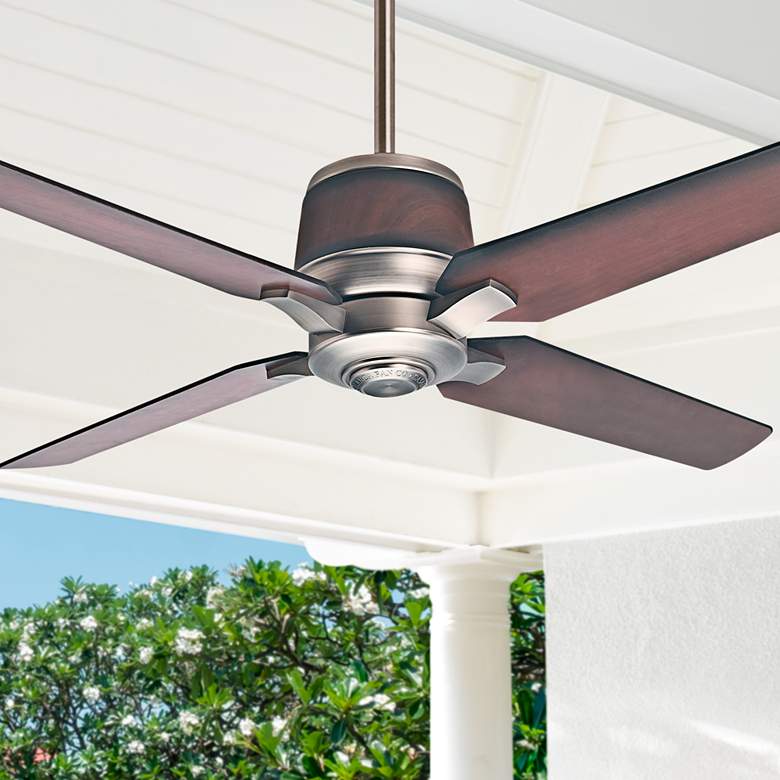Image 1 54 inch Casablanca Aris Brushed Nickel Ceiling Fan with Wall Control