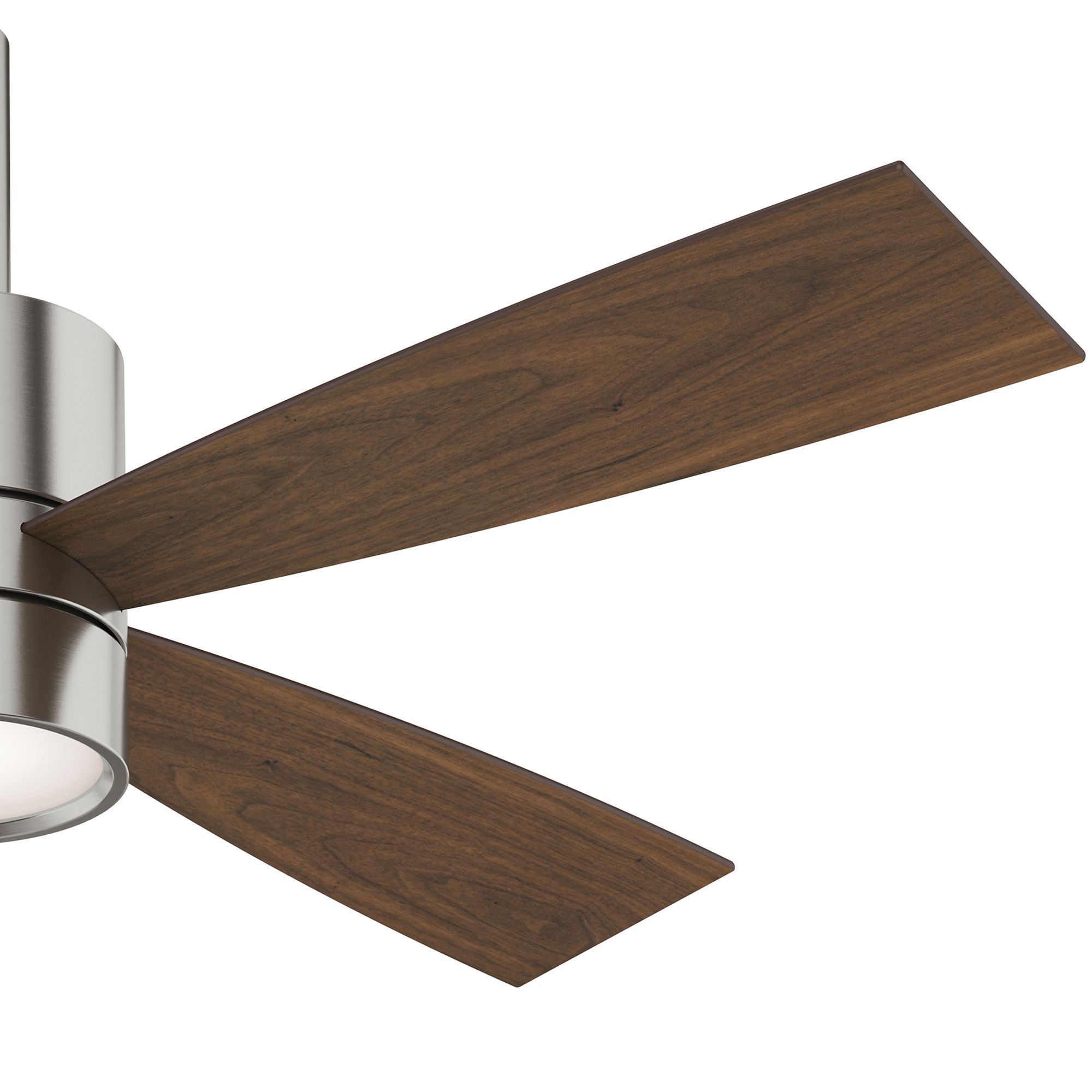 54" Casablanca Bullet Brushed Nickel LED Ceiling Fan with Wall Control 41R52 Lamps Plus