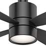 54" Casablanca Bullet Matte Black LED Ceiling Fan with Wall Control