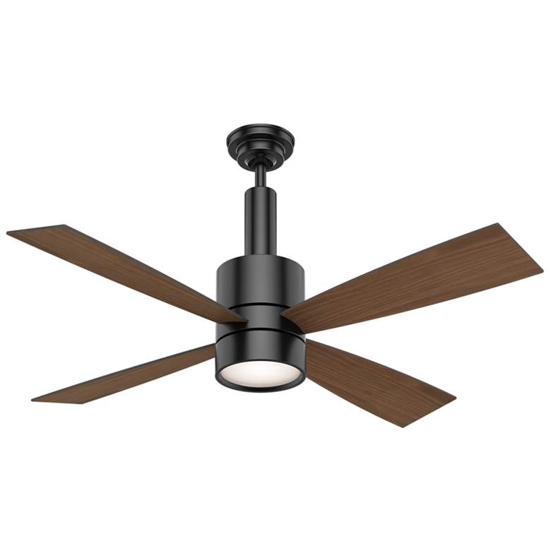 Image 6 54" Casablanca Bullet Matte Black LED Ceiling Fan with Wall Control more views