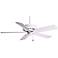 54" Casablanca Concentra™ White Ceiling Fan