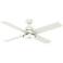 54" Casablanca Daphne Fresh White Modern LED Ceiling Fan with Remote