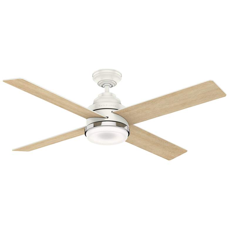 54&quot; Casablanca Daphne Fresh White Modern LED Ceiling Fan with Remote more views