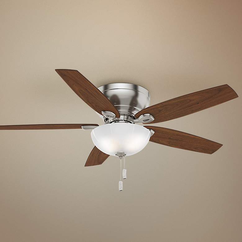 Image 1 54 inch Casablanca Durant Brushed Nickel LED Hugger Ceiling Fan