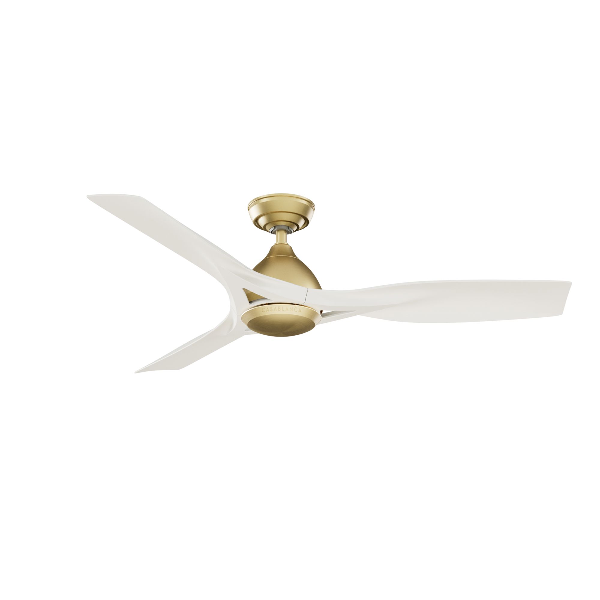 54" Casablanca Elise Alturas Gold LED Ceiling Fan with White Blades