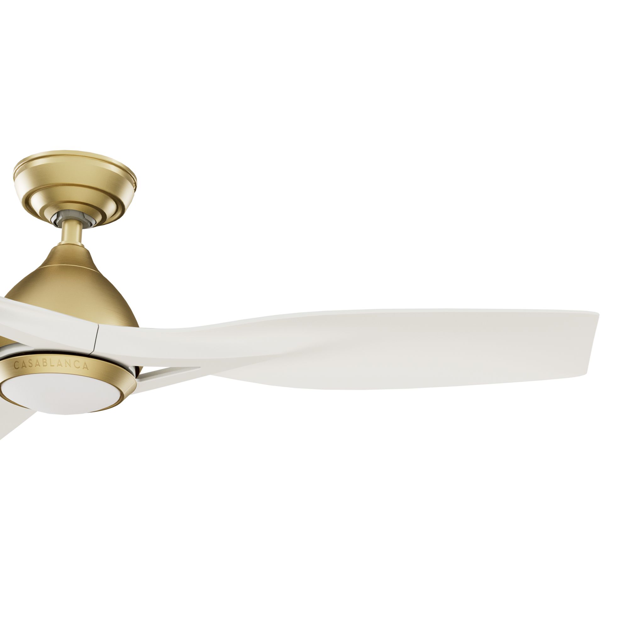 54" Casablanca Elise Alturas Gold LED Ceiling Fan with White Blades