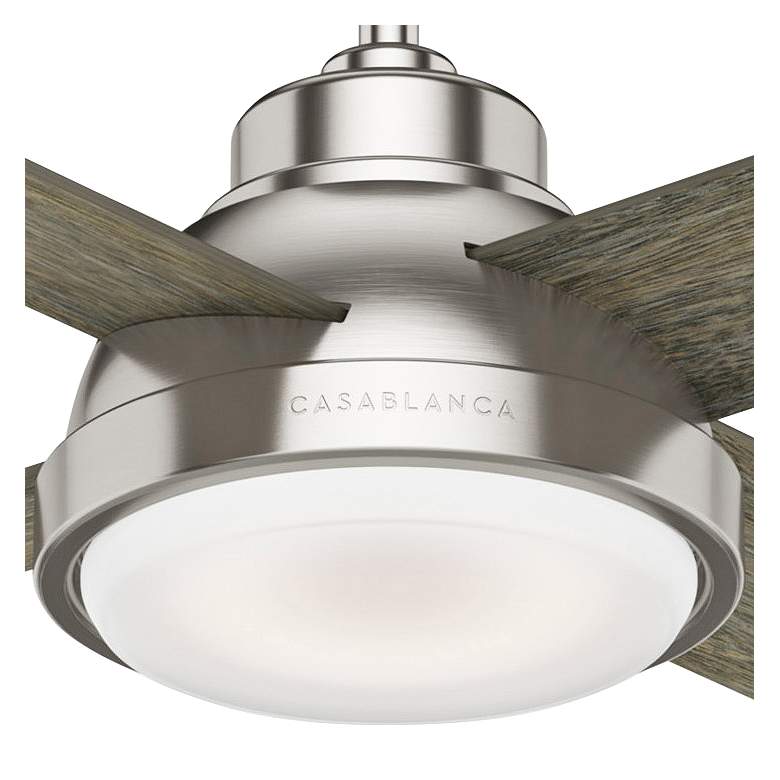 54&quot; Casablanca Levitt Brushed Nickel LED Ceiling Fan with Wall Control more views