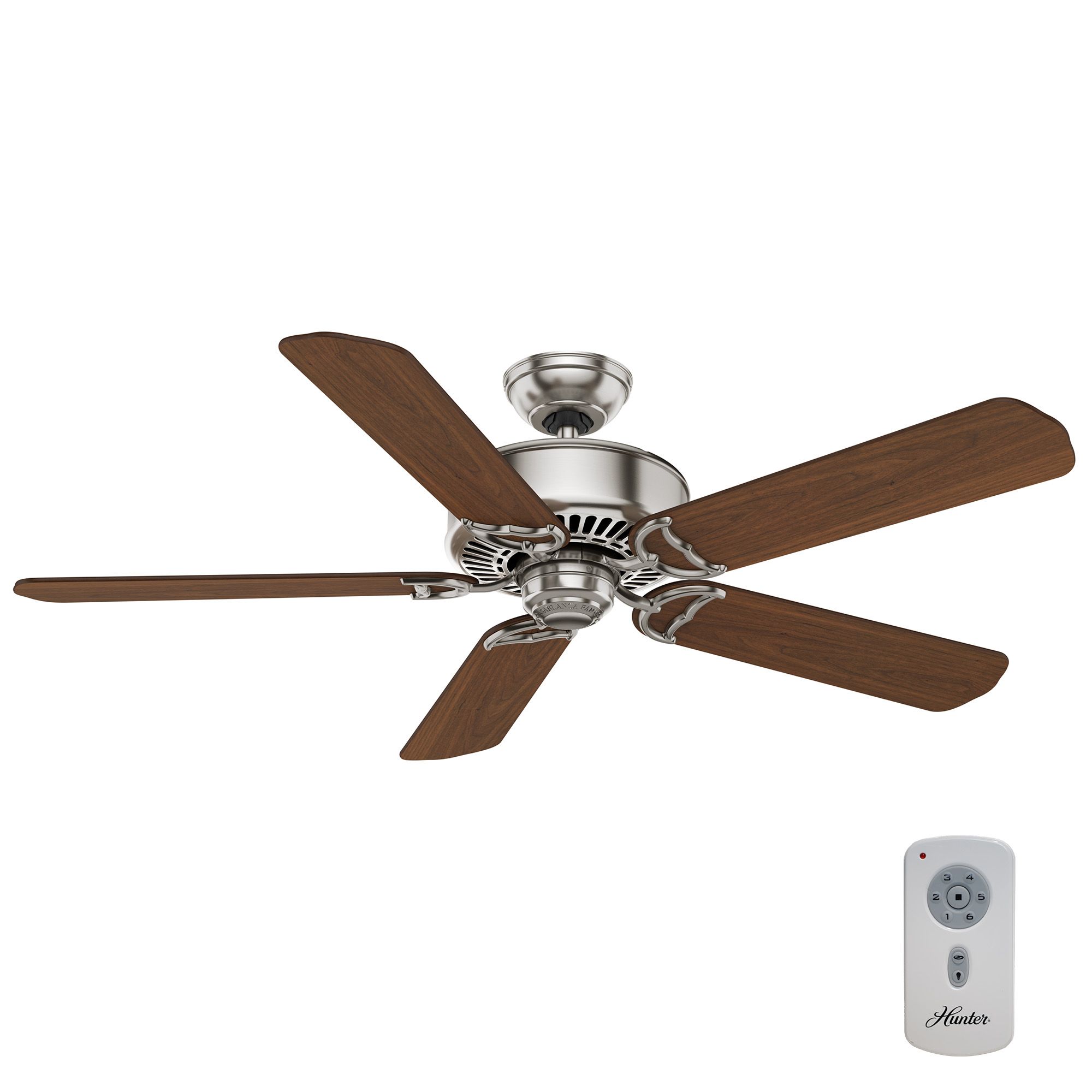 54" Casablanca Panama DC Nickel Ceiling Fan with Remote