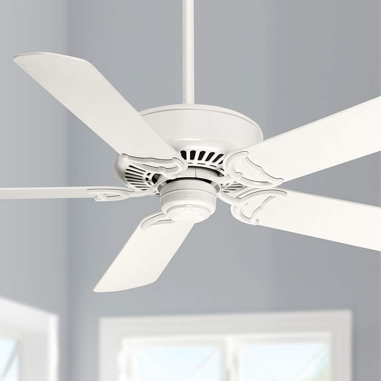 Image 1 54 inch Casablanca Panama Snow White Finish DC Ceiling Fan with Remote
