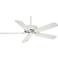 54" Casablanca Panama Snow White Finish DC Ceiling Fan