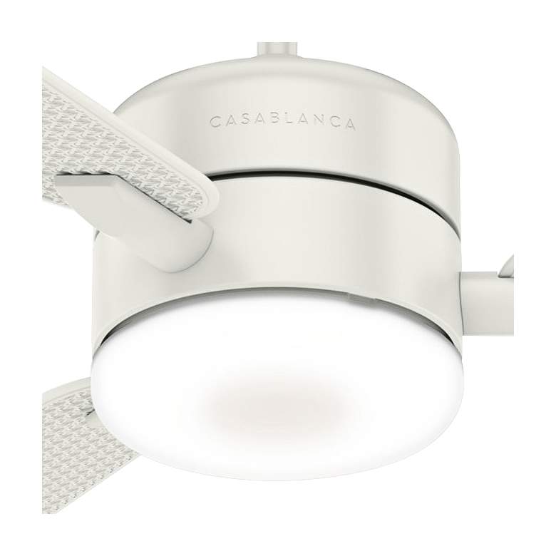 Image 3 54" Casablanca Paume Fresh White LED Wet Rated Fan with Wall Control more views