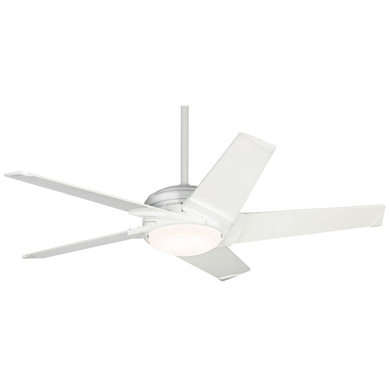 Image 2 54" Casablanca Stealth DC Snow White LED Ceiling Fan with Remote