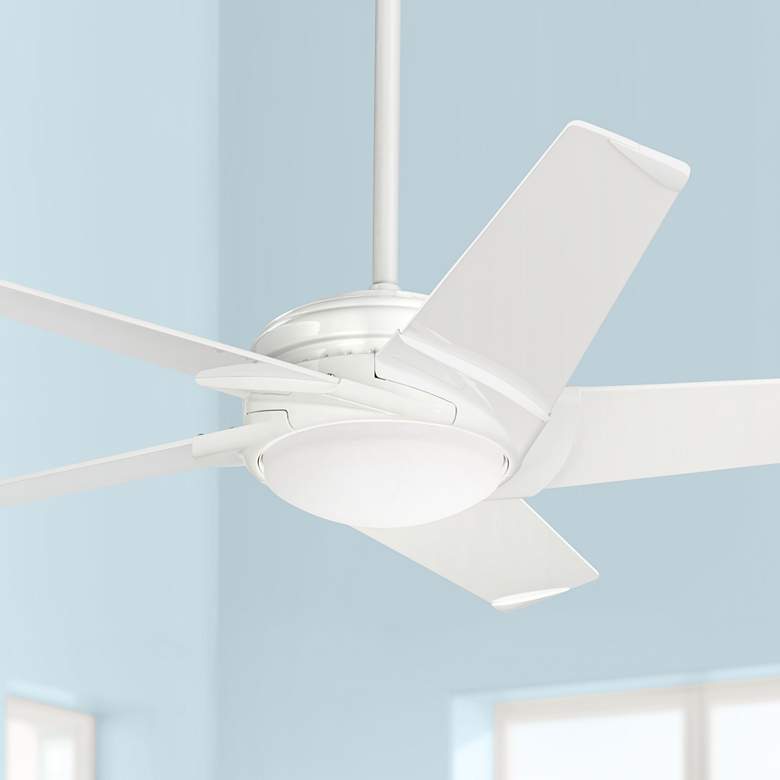 Image 1 54 inch Casablanca Stealth Snow White LED Ceiling Fan