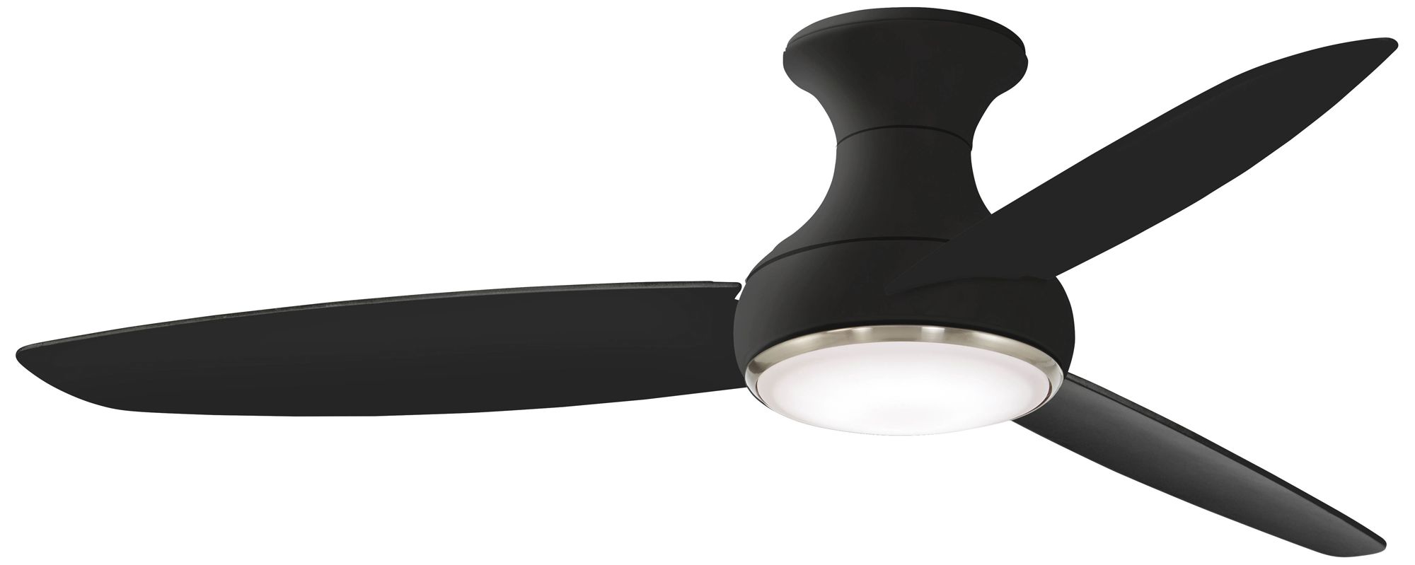 54" Concept III Coal Finish LED Wet Rated Hugger Smart Ceiling Fan