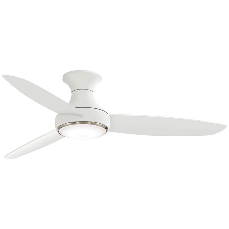 Image 2 54 inch Concept III White Finish Wet Rated Modern Hugger Smart Ceiling Fan