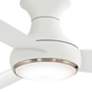 54" Concept III White Finish Wet Rated Modern Hugger Smart Ceiling Fan
