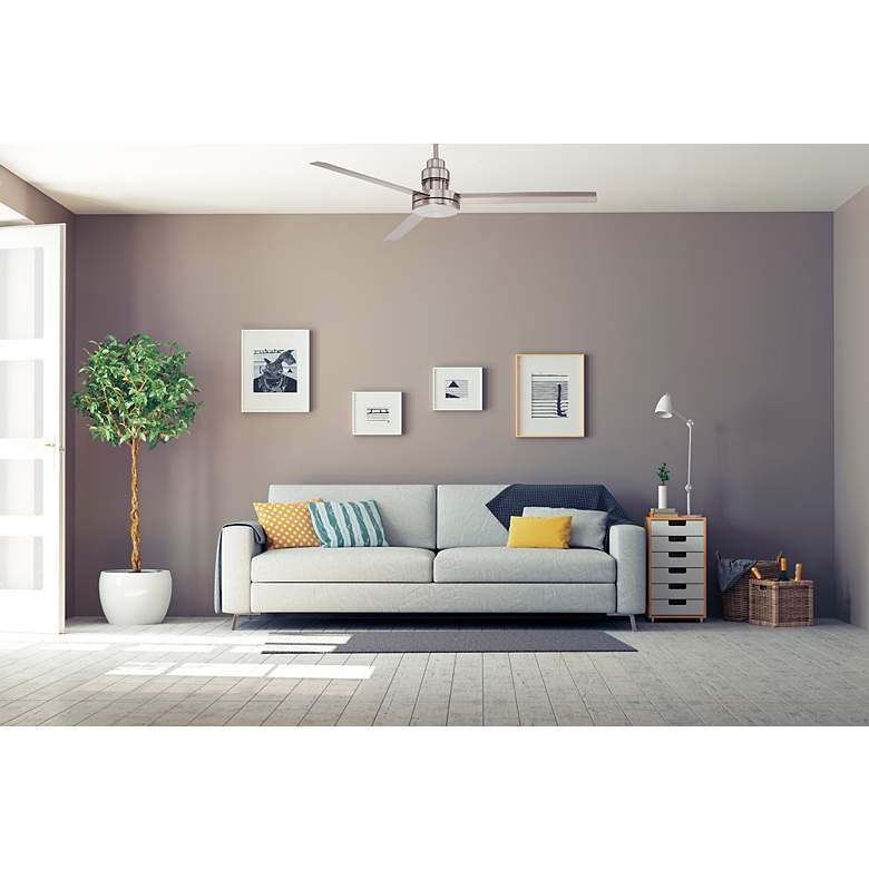 Image 3 54" Craftmade Mondo Brushed Polished Nickel Ceiling Fan more views