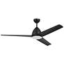 54" Craftmade Nitro Flat Black Outdoor LED Ceiling Fan with Remote