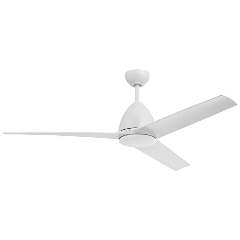 Image 1 54" Craftmade Nitro LED White Finish Outdoor Ceiling Fan with Remote