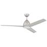 54" Craftmade Nitro Painted Nickel Outdoor LED Ceiling Fan with Remote