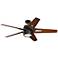 54" Emerson Luxe Eco Bronze and Walnut Ceiling Fan