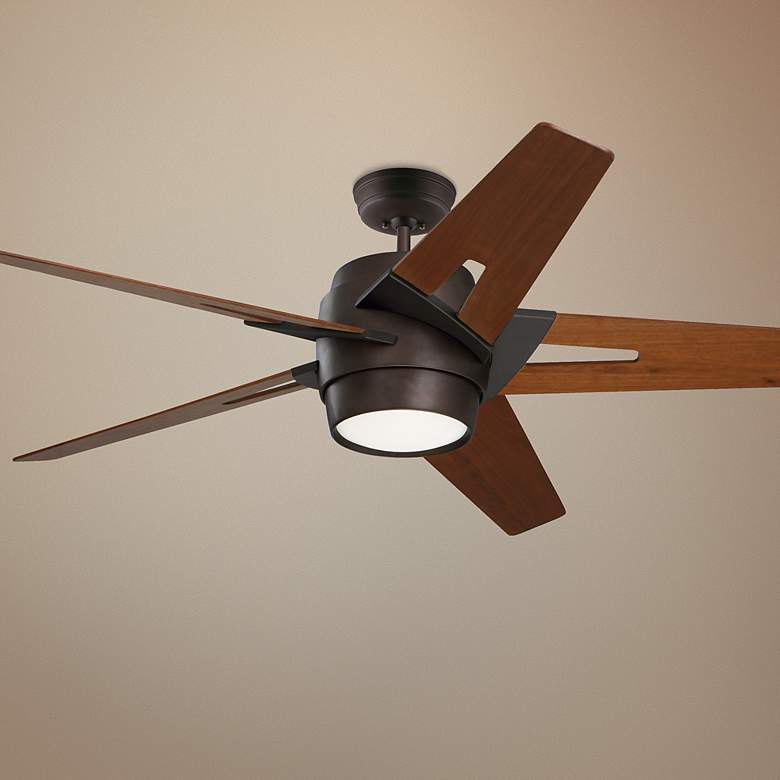 Image 1 54 inch Emerson Luxe Eco Bronze and Walnut Ceiling Fan