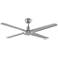 54" Fanimation Ascension Brushed Nickel Damp Ceiling Fan