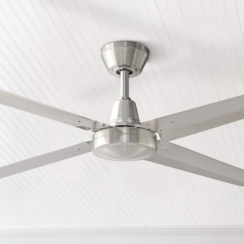 Image 1 54" Fanimation Ascension Brushed Nickel Damp Ceiling Fan