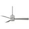 54" Fanimation Zonix Satin Nickel Wet Ceiling Fan