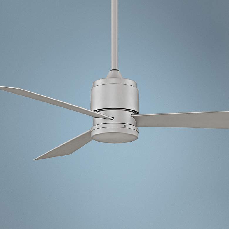 Image 1 54" Fanimation Zonix Satin Nickel Wet Ceiling Fan