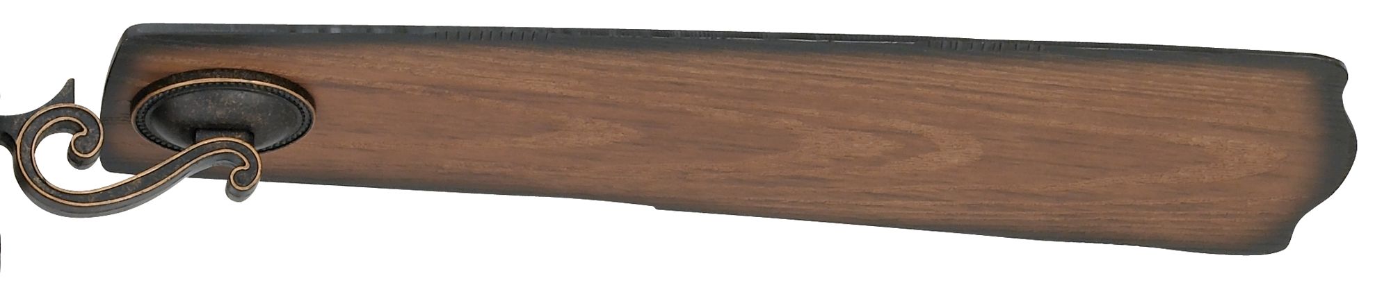 54" Hermitage LED Golden Forged Damp Rated Ceiling Fan with Remote