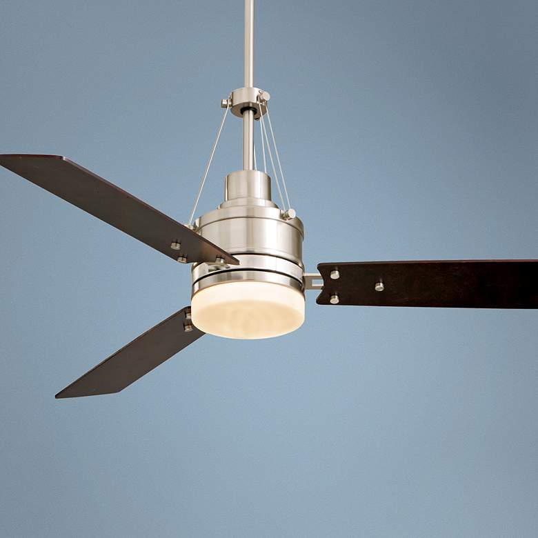 Image 1 54 inch Highpointe Brushed Steel Finish Ceiling Fan