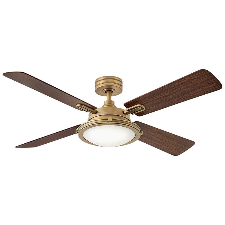 Image 1 54 inch Hinkley Collier Heritage Brass LED Indoor Smart Ceiling Fan