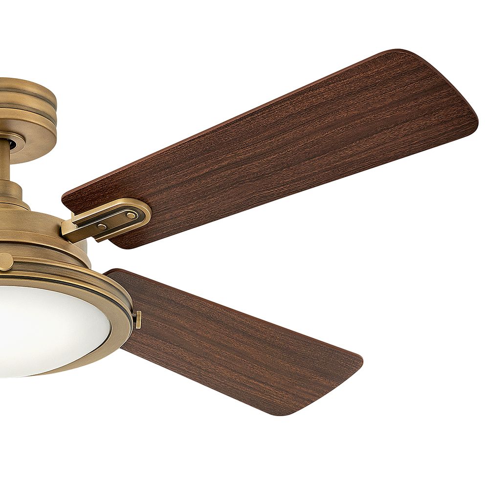 54" Hinkley Collier Heritage Brass LED Indoor Smart Ceiling Fan