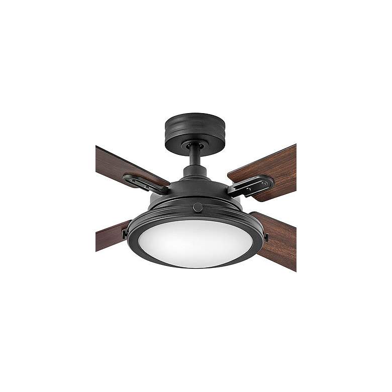Image 2 54" Hinkley Collier Matte Black LED Indoor Smart Ceiling Fan more views
