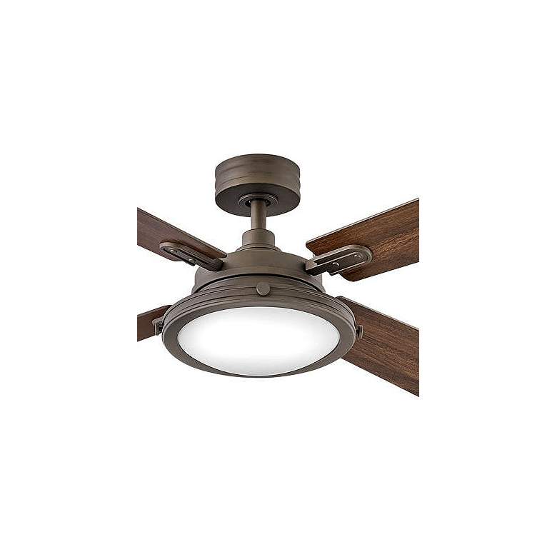 Image 2 54" Hinkley Collier Matte Bronze LED Indoor Smart Ceiling Fan more views