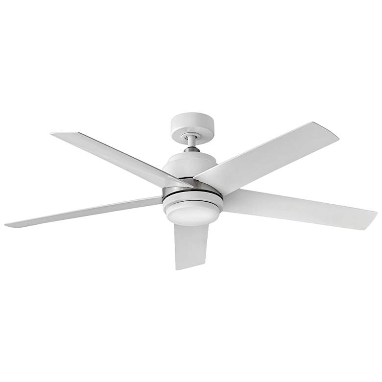 Image 1 54 inch Hinkley Tier Appliance White LED Outdoor Ceiling Fan with Remote