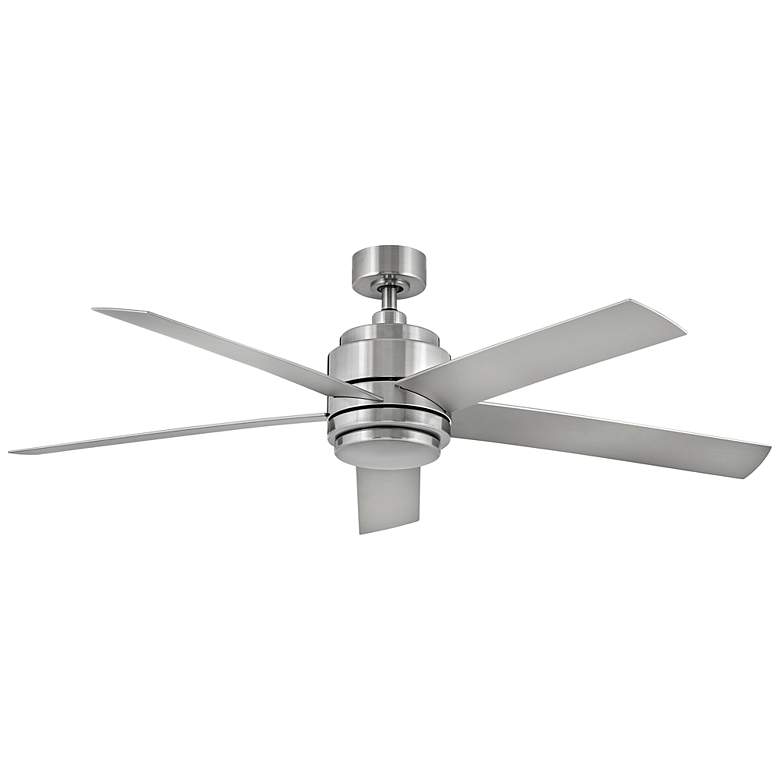 Image 5 54" Hinkley Tier Brushed Nickel LED Outdoor Ceiling Fan with Remote more views