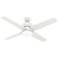 54" Hunter Advocate Fresh White LED Modern Smart Ceiling Fan