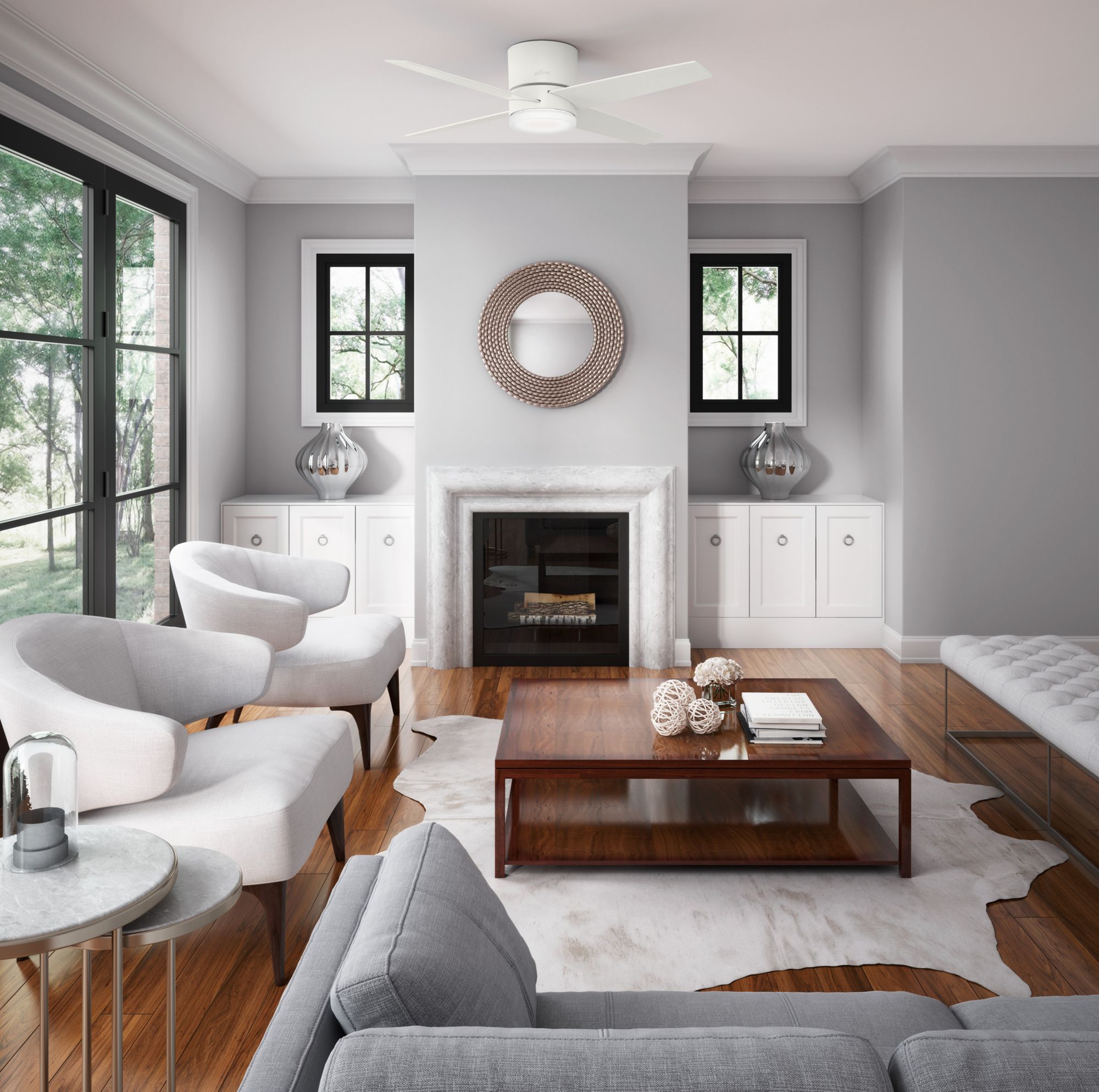 Hunter Westhaven Ceiling Fan 54 Inch With Remote Control And Light