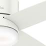 54" Hunter Advocate White Finish LED Hugger Smart Ceiling Fan