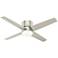 54" Hunter Advocate WiFi Matte Nickel LED Hugger Ceiling Fan