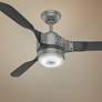 54" Hunter Apache Matte Silver LED Smart Ceiling Fan