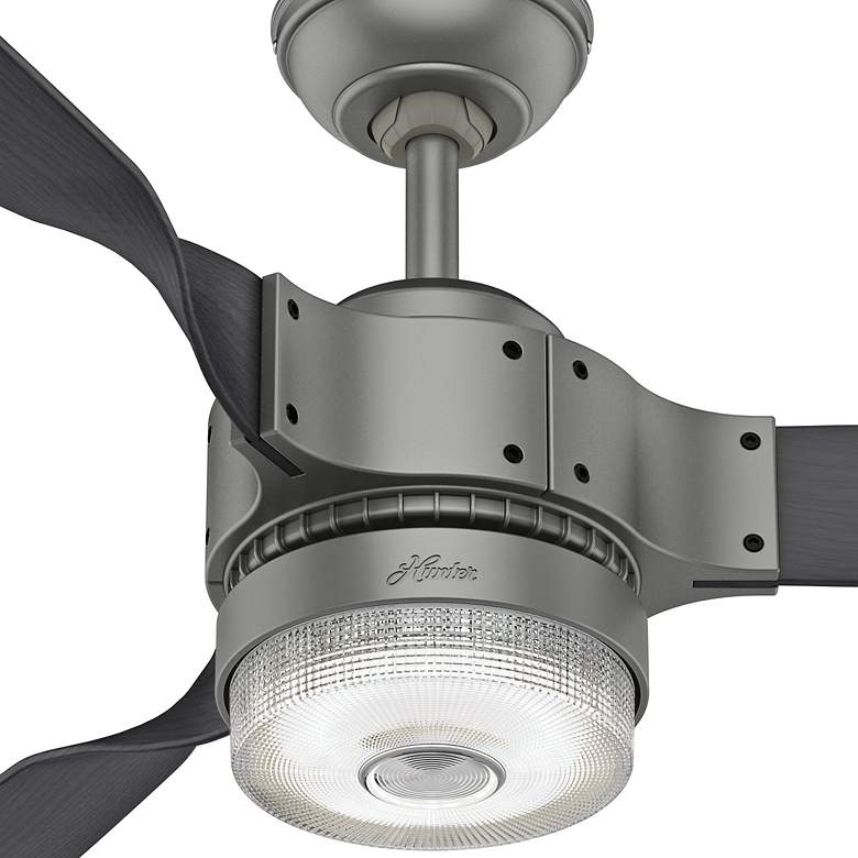 Image 3 54 inch Hunter Apache Matte Silver LED Smart Ceiling Fan more views