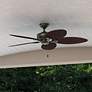 Thumbnail1 of 54" Hunter Bayview Indoor-Outdoor 5-Blade Pull Chain Ceiling Fan
