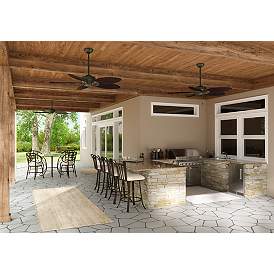 Image5 of 54" Hunter Bayview Indoor-Outdoor 5-Blade Pull Chain Ceiling Fan more views