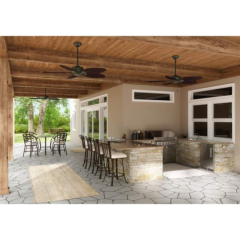 Image 5 54" Hunter Bayview Indoor-Outdoor 5-Blade Pull Chain Ceiling Fan more views